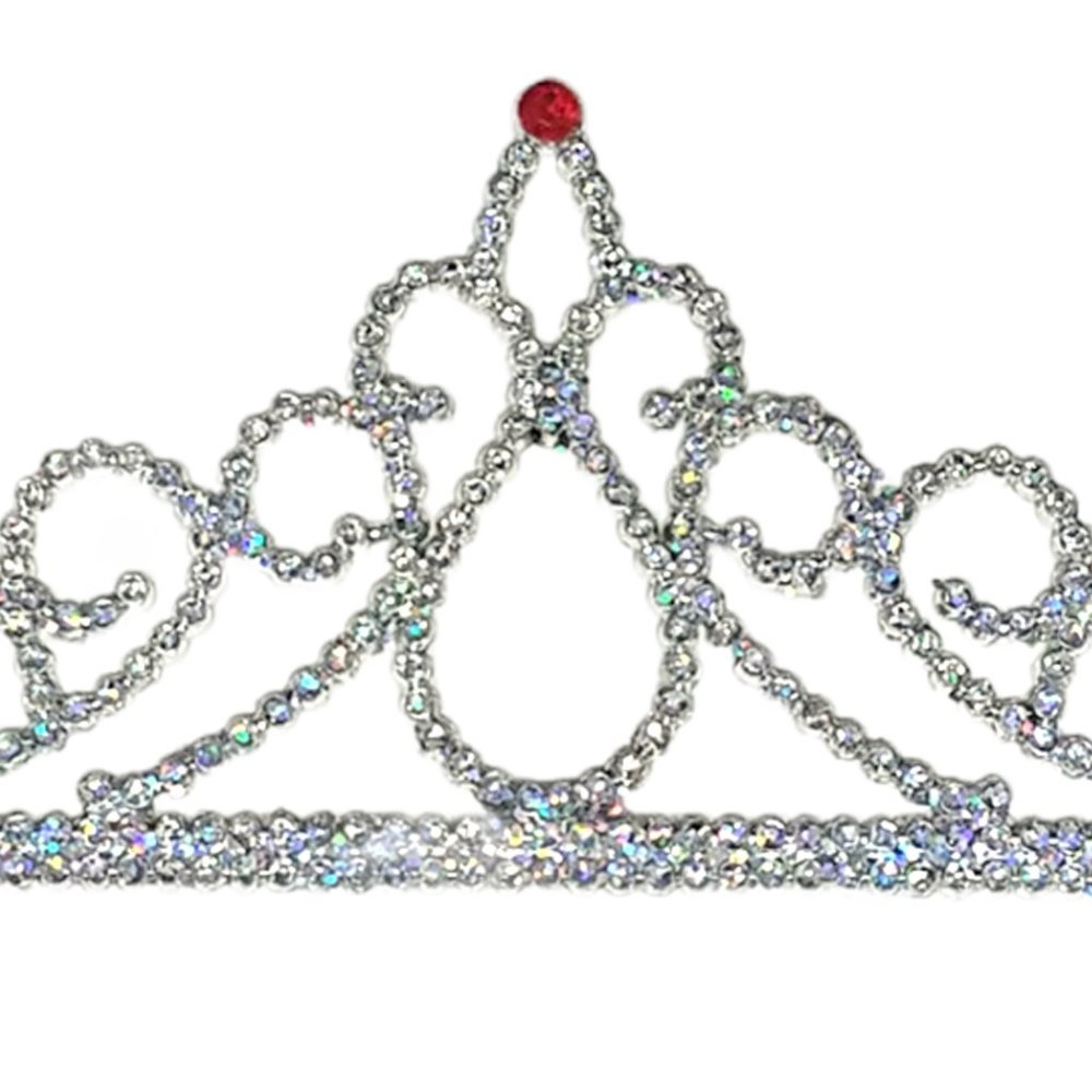 Costume Rhinestone Tiara Adjustable - Picture 3 of 4
